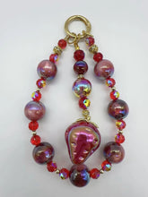 Burgundy Strawberry Phone Chain
